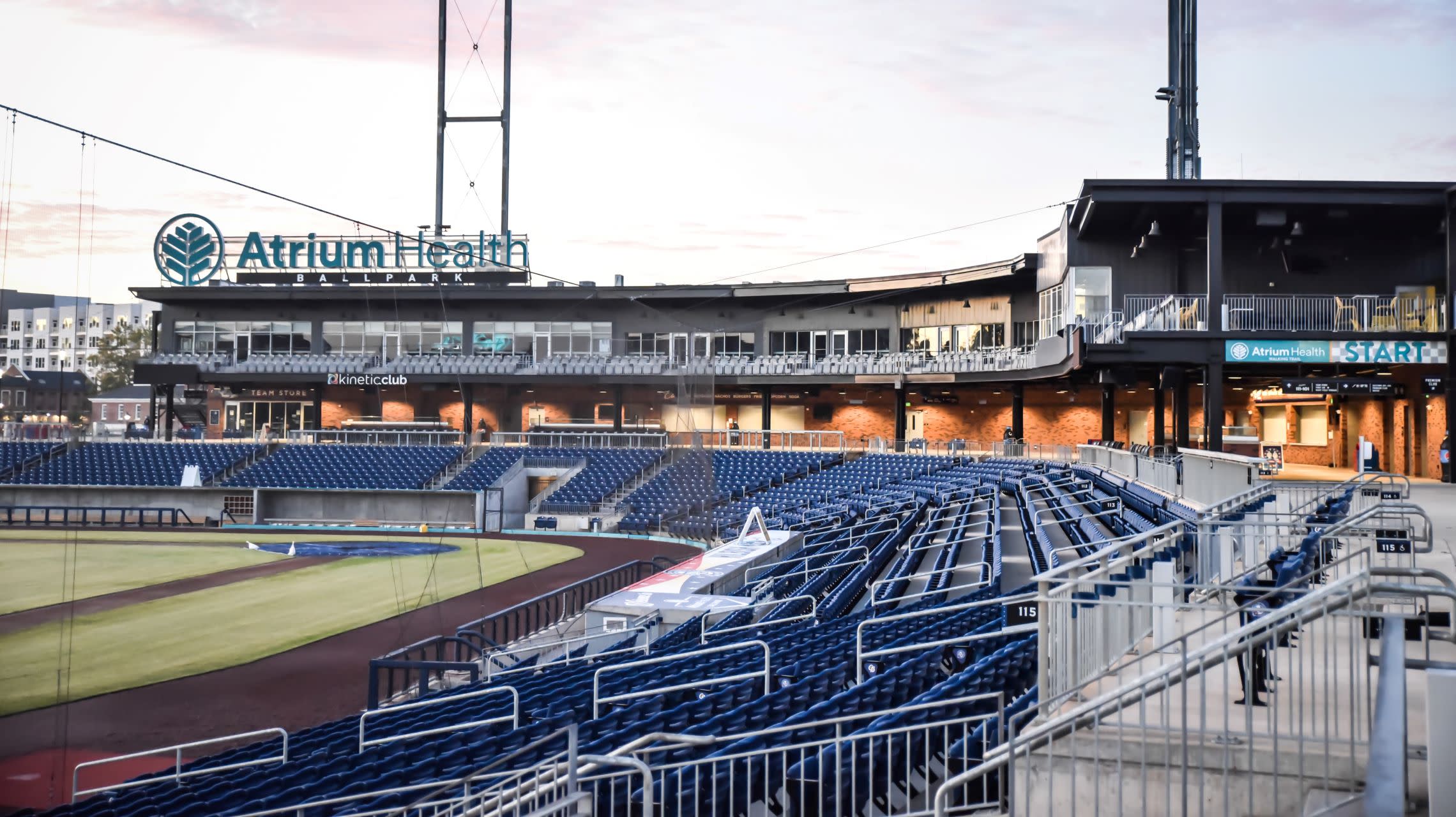 seats inside ballpark stadium