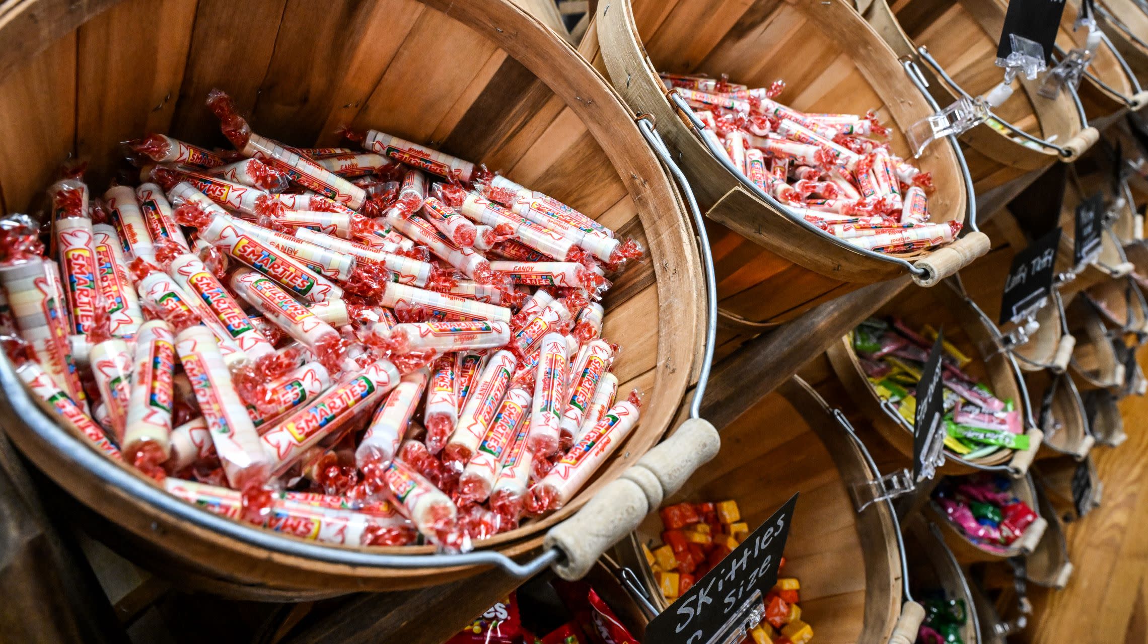bucket of bulk candy
