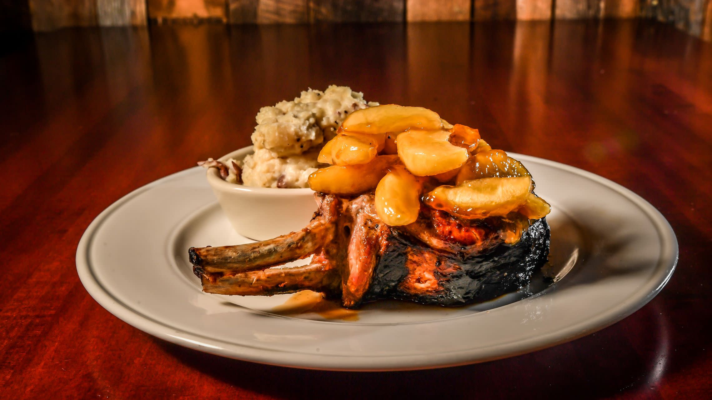 pork chop and mashed potatoes