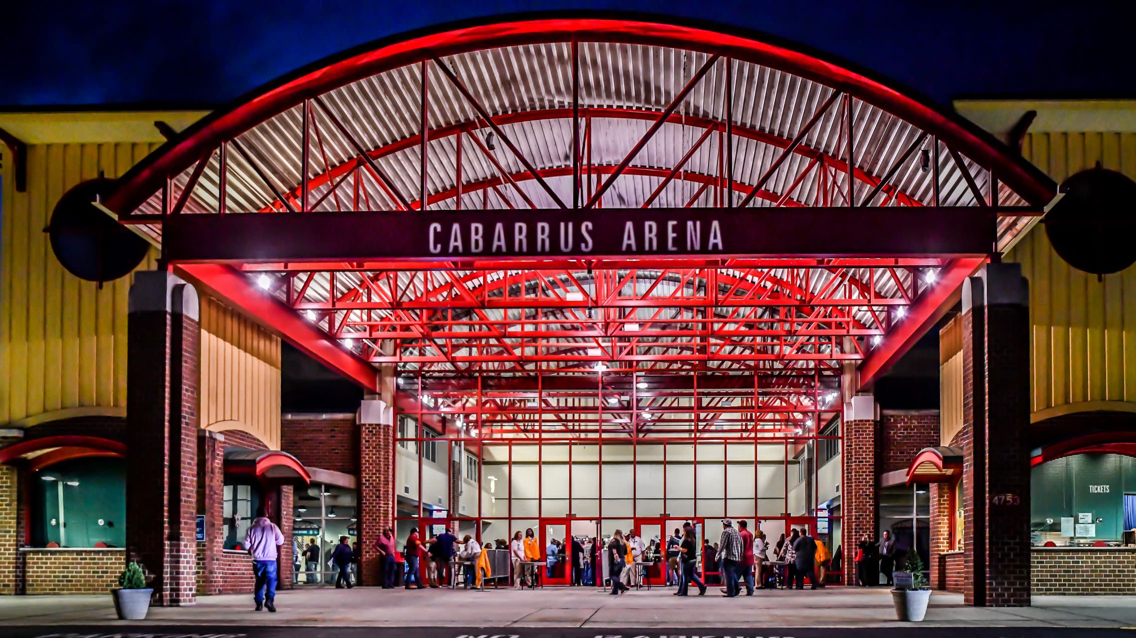 guests entering arena