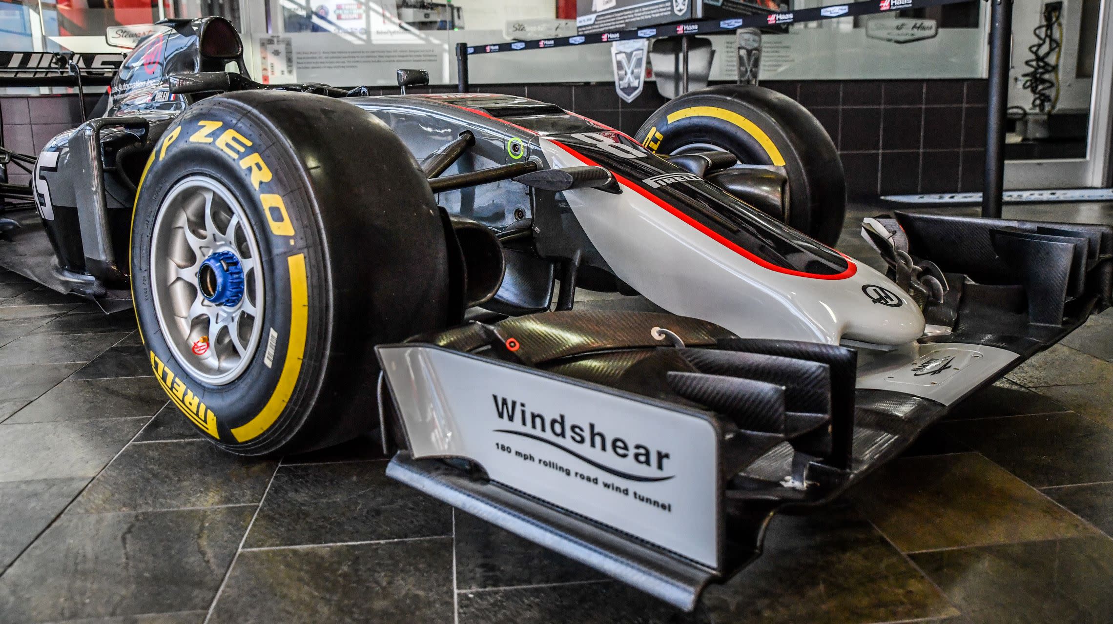 race car on display