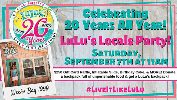LuLu's Gulf Shores 20th Anniversary Locals Party!