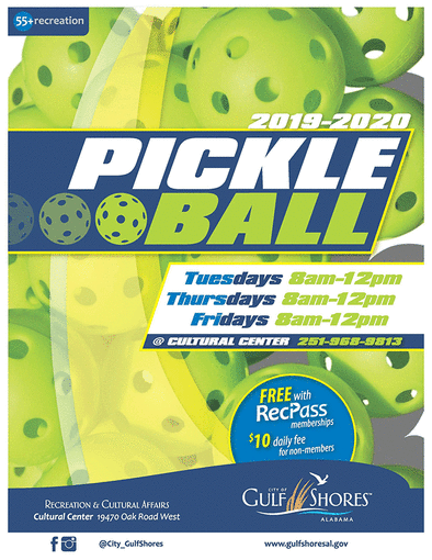 Pickleball at the Gulf Shores Cultural Center