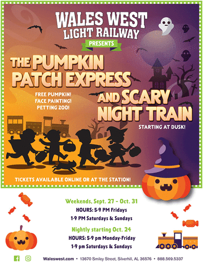 Wales Wests Pumpkin Patch Express and Scary Night Train