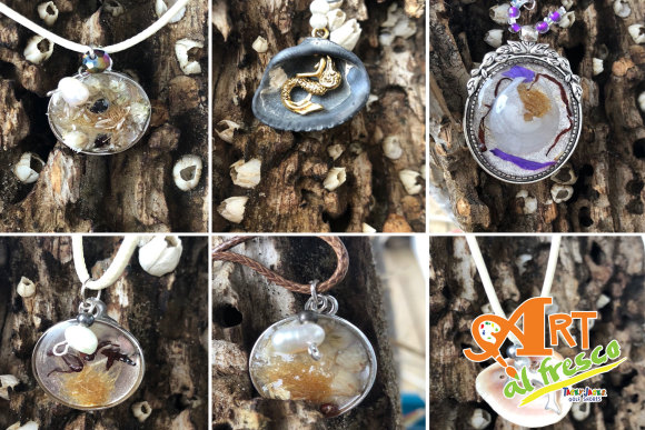 January 24, Art al Fresco - Resin Nature Jewelry
