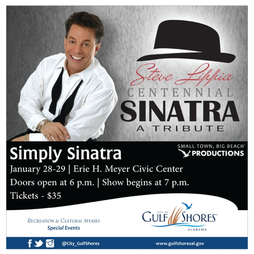 2019 Winter Edition of Small Town, Big Beach Productions presents Simply Sinatra
