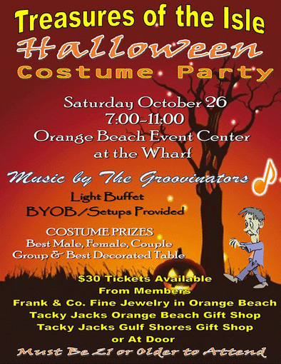 Treasures of the Isle Halloween Costume Party