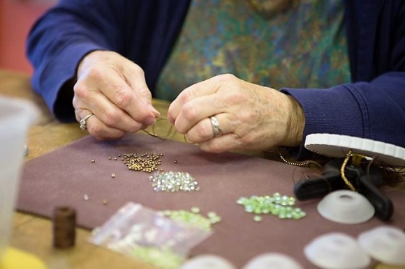 Blue Girl Beading