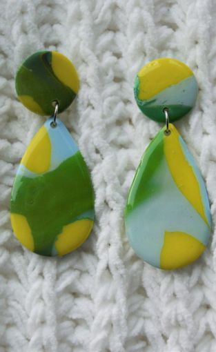 February 15, Art al Fresco - Create with Clay, Mardi Gras Earrings