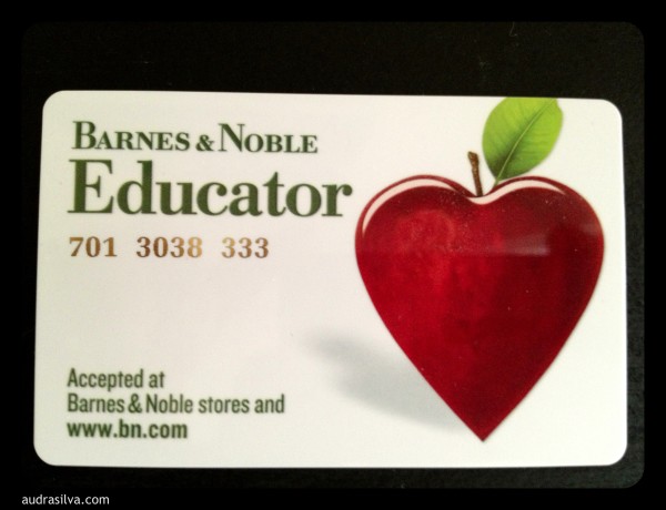 Barnes and Noble Educator card