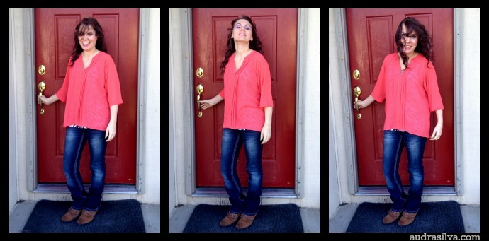 Stitch Fix - orange shirt