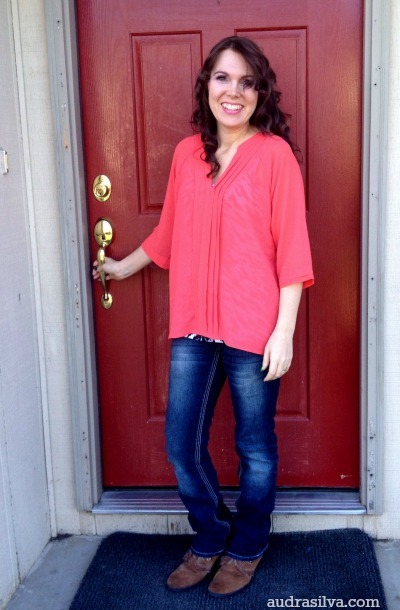 Stitch Fix - orange shirt