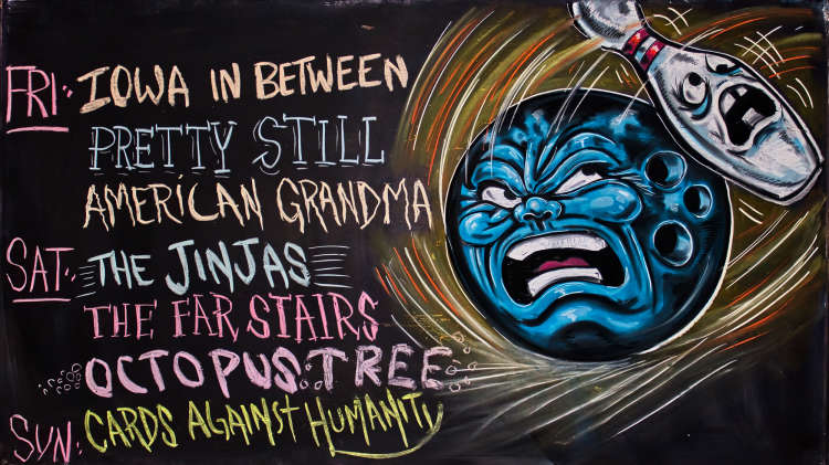Chalkboart art by Joshua Finley. Photo courtesy Robert Mitton.