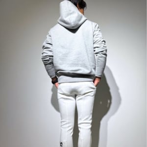 【EXTRA SERIES】3D BRIGHT LOGO 裏起毛フーディー/GRAY (UNISEX)
