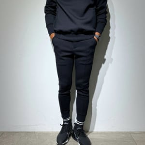 ライト ダブルニットフーディー/BLACK (UNISEX)
