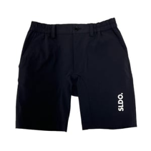 CODURA(R) NYLON 4WAY STRETCH ハーフパンツ FRONT LOGO/MATTE BLACK