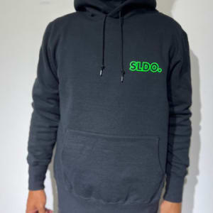 【EXTRA LIMITED】裏起毛フーディー/EDGING NEON GREEN LOGO (UNISEX)
