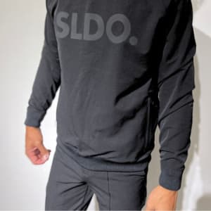 SLDO. × AddElm ダブルクロスストレッチプルオーバー MATTE BLACK (UNISEX)