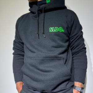 【EXTRA LIMITED】裏起毛フーディー/EDGING NEON GREEN LOGO (UNISEX)