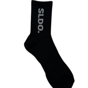 SIDE LOGO ミドルソックス/BLACK(MENS)