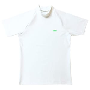半袖モックネック カットソー MICRO BOX LOGO/NEON GREEN