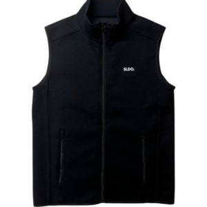 ライト ダブルニットベスト/BLACK (UNISEX)
