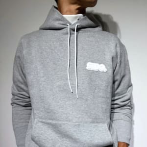 【EXTRA SERIES】3D BRIGHT LOGO 裏起毛フーディー/GRAY (UNISEX)