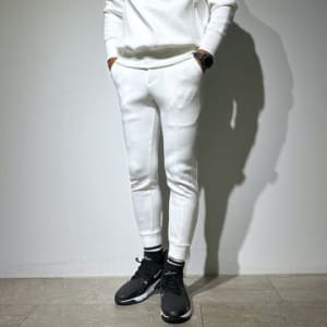 ライト ダブルニットフーディー/WHITE (UNISEX)
