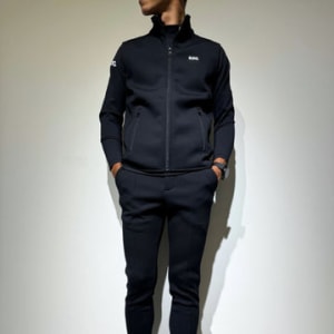 ライト ダブルニットベスト/BLACK (UNISEX)