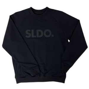 SLDO. × AddElm ダブルクロスストレッチプルオーバー MATTE BLACK (UNISEX)