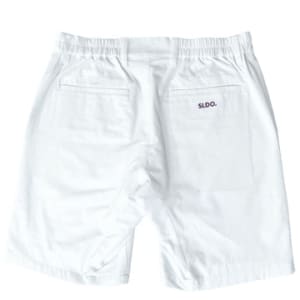 TEXBRID(R) 4WAY STRETCH ハーフパンツ MINIMUM LOGO/ WHITE