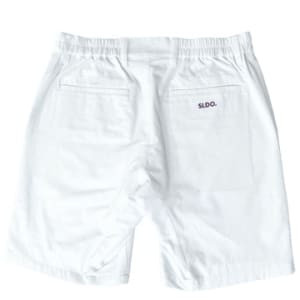 TEXBRID(R)  4WAY STRETCH ハーフパンツ　MINIMUM LOGO/ WHITE