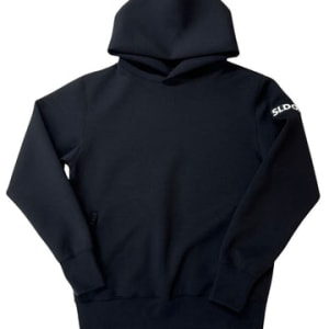 ライト ダブルニットフーディー/BLACK (UNISEX)