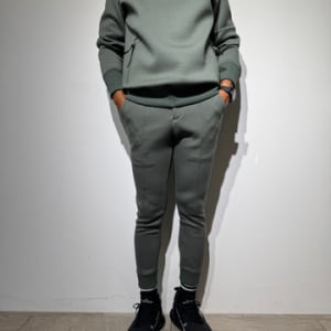 ライト ダブルニット リブパンツ/OLIVE GREEN (UNISEX)
