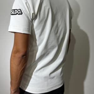 半袖モックネック カットソー 3D LOGO/WHITE