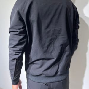 SLDO. × AddElm ダブルクロスストレッチプルオーバー MATTE BLACK (UNISEX)