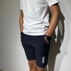 CODURA(R) NYLON 4WAY STRETCH ハーフパンツ  FRONT BACK LOGO/DARK NAVY