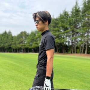 半袖モックネック カットソー MINIMUM LOGO/BLACK×WHITE(UNISEX)