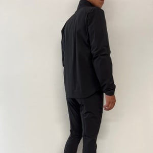 CODURA(R) NYLON 4WAY STRETCH ウインドブレーカー MATTE BLACK (UNISEX)
