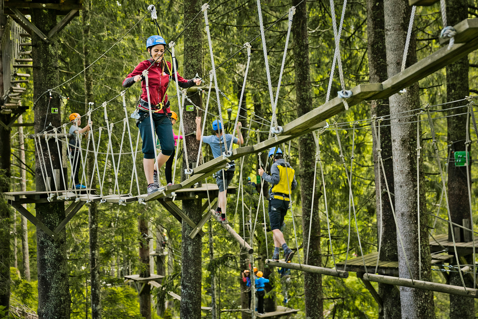 Hochseilgarten in Saalbach
