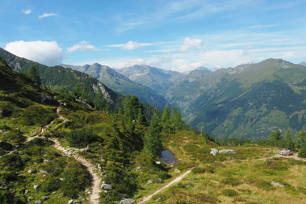 Wandern in den Bergen der Hohen Tauern rund um Bad Gastein