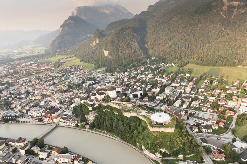 Kufstein met vesting aan de Inn