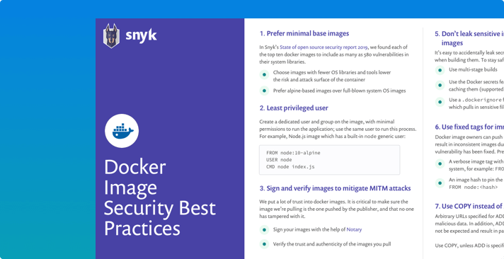 10 Docker Best Practices | Docker Best Practices | Snyk