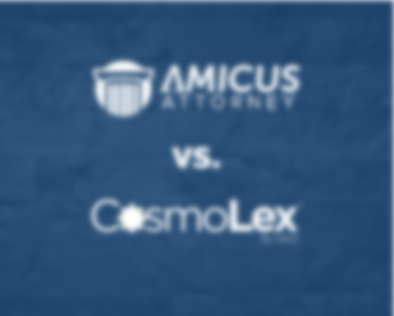 Amicus Attorney vs. CosmoLex