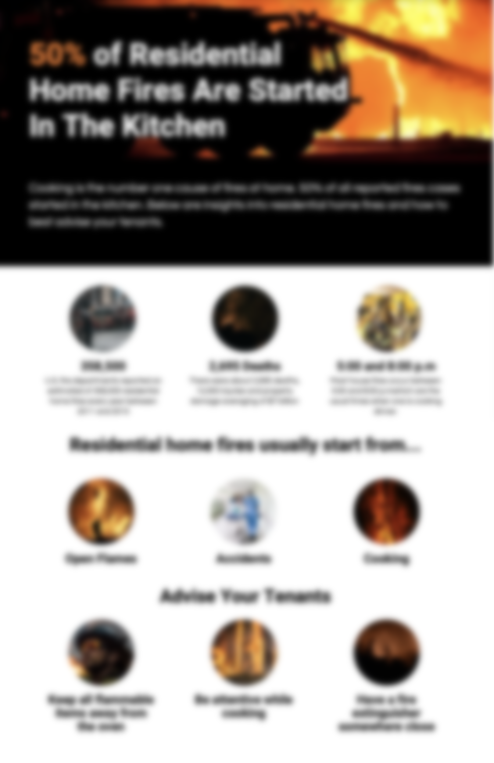 home fire infographic