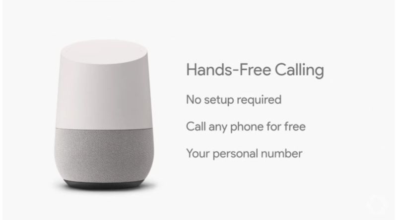 Google Home Hands Free Calling Announced