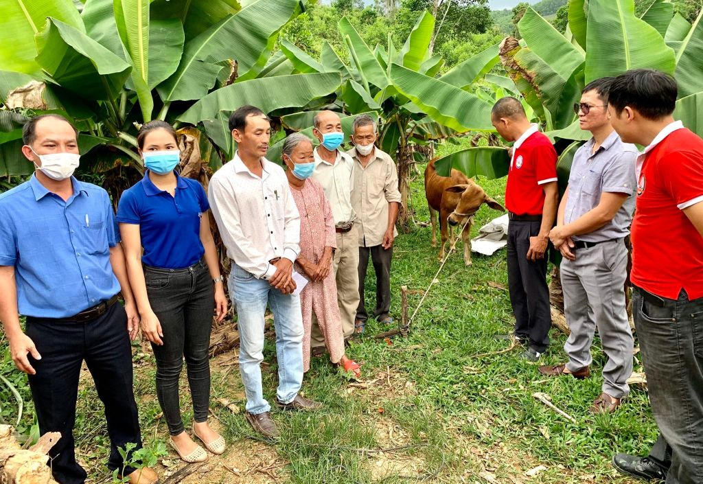 TRAO TẶNG CON BÒ GIỐNG CHO VỢ CHỒNG CÔ ĐẶNG THỊ DUNG, THÔN 4, XÃ TIÊN THỌ, HUYỆN TIÊN PHƯỚC, QUẢNG NAM