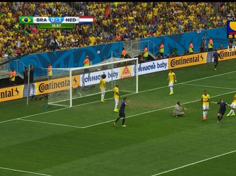 All goals from the Brazil vs Netherlands match