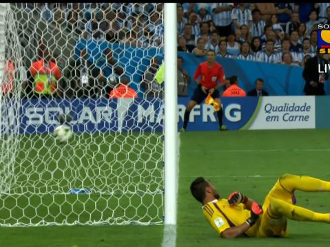 All goals from the Germany vs Argentina match