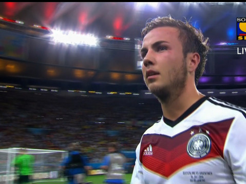 Mario GOETZE is the player of the match - Germany vs Argentina